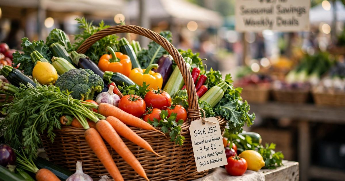 Grocery cart with affordable healthy food